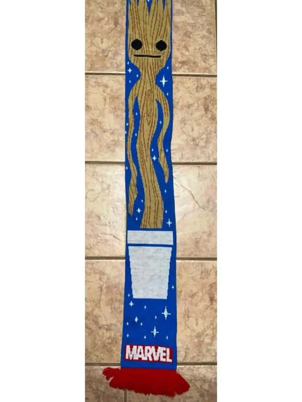 Marvel Guardians of the Galaxy Groot Knit Scarf Collector Corps Exclusive